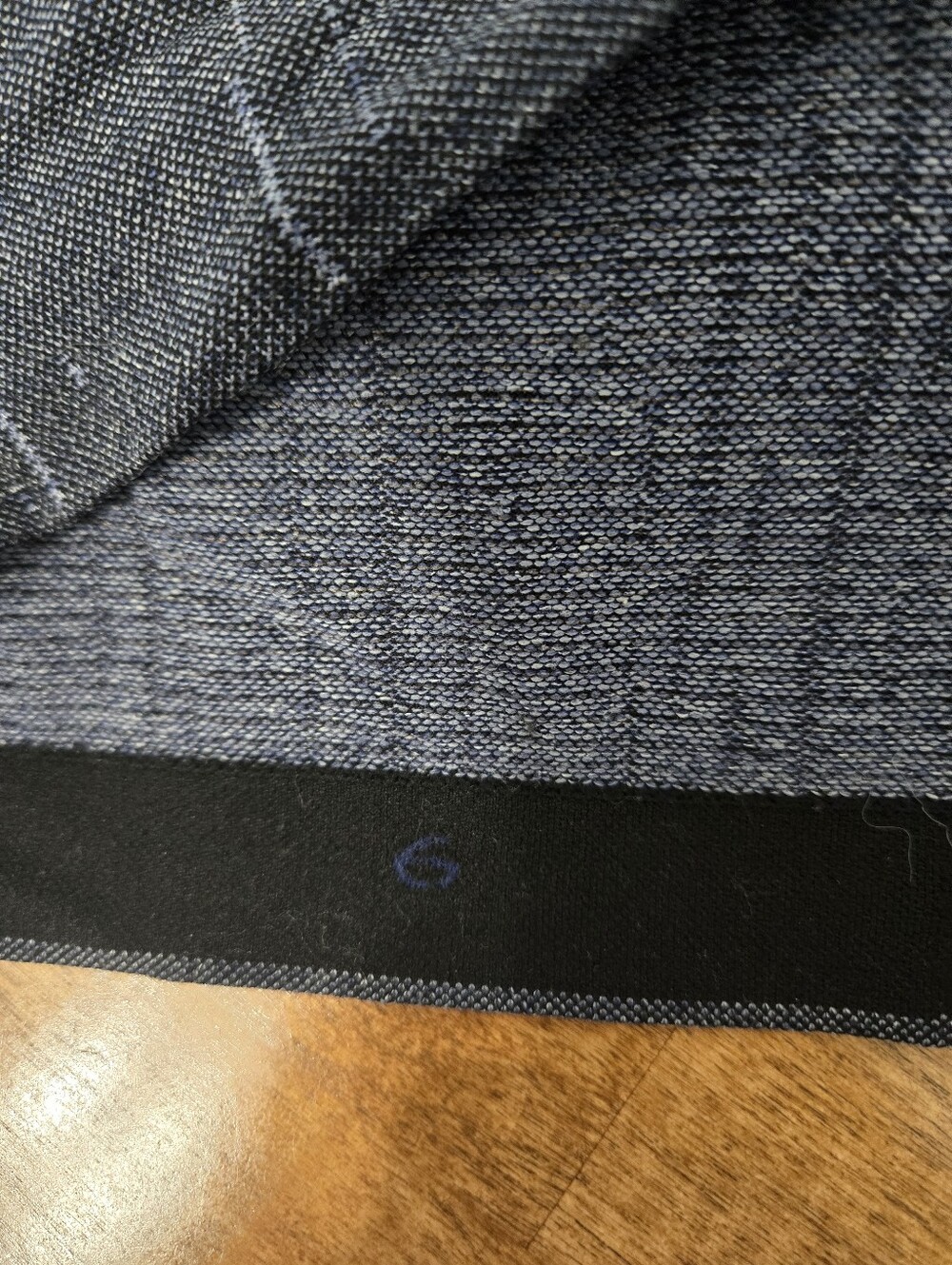 Lululemon Run: Swiftly Tech Long Sleeve Crew Heathered Deep Navy 6 - Picture 4 of 5